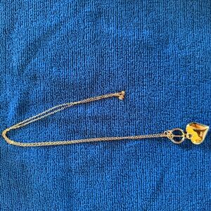 Gold Heart Pendant Necklace - Women's Jewelry